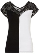 Shirt mit spitze 40 - gr., 40/42