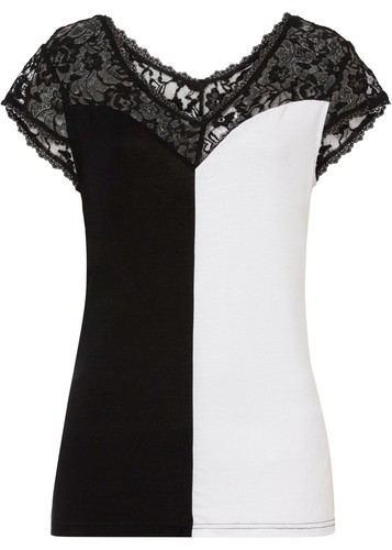 Shirt mit spitze 40 42 - spitze, gr.