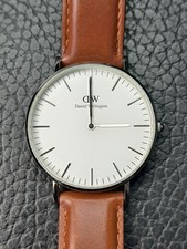 Daniel Wellington Braun Leder Classic Uhr Watch