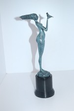 Bronze Skulptur Figur ,"Frau