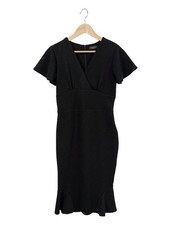 VINTAGE CHIC Wickelkleid Damen Kleid Gr. DE 40 schwarz Casual-Look