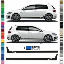 Auto Seitenstreifen Aufkleber-Set, Dekor-Sticker komp. mit VW Golf, 180cm x 21cm
