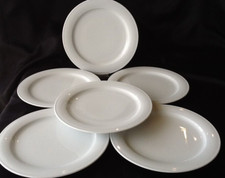 6 x Thomas Porzellan Weiß NEW TREND Fahne Rillen Speiseteller Gourmetteller Set