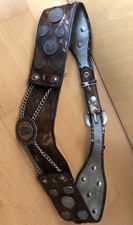 Trachtengürtel Damen Tracht Echtleder Gürtel Vintage Sammeln Dekoration 22 Münze
