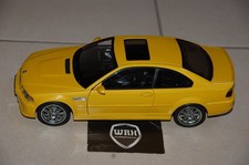BMW M3 E46 COUPE YELLOW AUTOART DIECAST  1:18 SEE INFO! SUPERB!! NO BOX