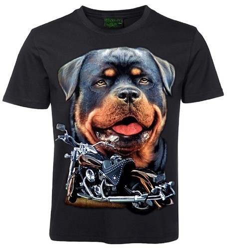 Shirt rottweiler motorrad - t-shirt,