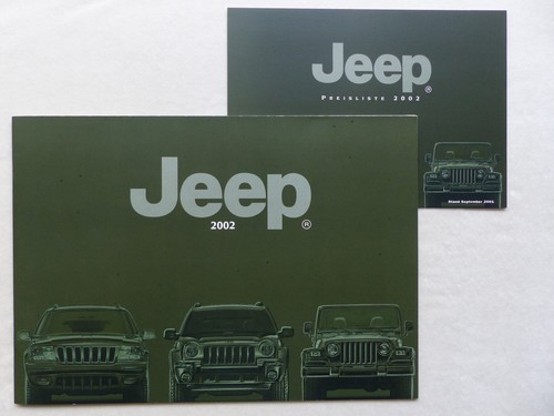 Jeep modellprogramm 2002 grand - modellprogramm,