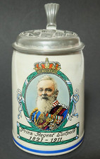 Alter Reservistenkrug Prinz Regent Luitpold München Bayern Bierkrug Krug WK 1.WK