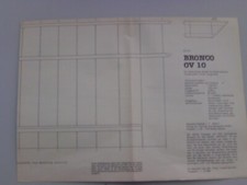 RC-Semi-Scale Modell für Elektroantrieb BRONCO OV 10 MT-Bauplan 977- Maßstab 1:1