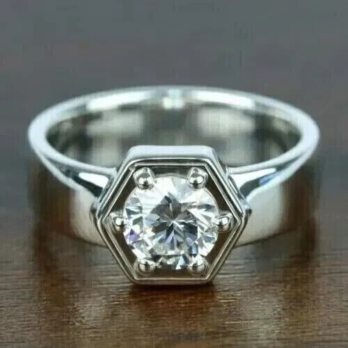 14k weißgold plattiert 00ct - 14k, 2,00ct