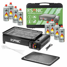 Campinggrill 2in1 Gasgrill LPG Campingkocher Gaskocher Barbecue Tischgrill