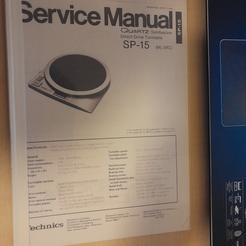 Service manual technics - manual,