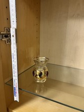 Glasvase Zier Vase Echt Gold