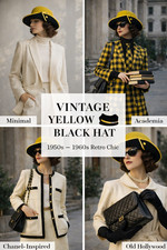 Vintage Damen Hut 50er 60er