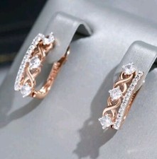 Luxus Ohrringe Huggie 585er