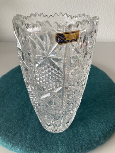 Echte bleikristall glas vase - glas,