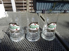 3 alte 0,2 Liter Biergläser