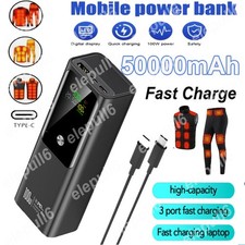 NEU Powerbank für Hitze Jacke PD 100W 50000mAh USB C Externer Akku Schnellladung