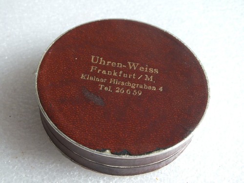 Vintage uhr dose uhren papp - uhr, dose-uhren