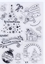 Stempelset Weihnachten,  Clear
