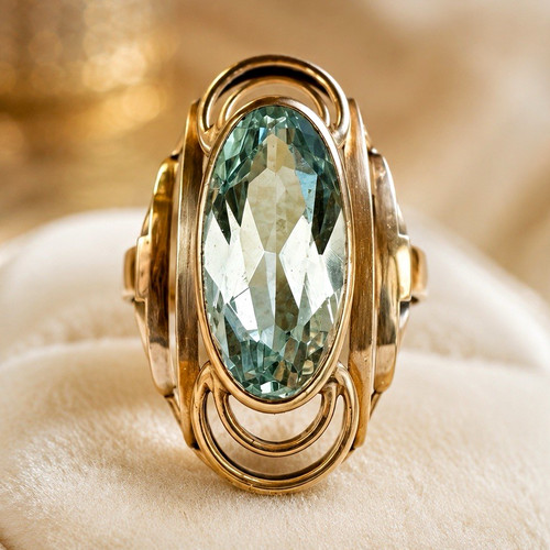 333 gelbgold ring - 333, mit