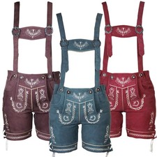 Damen Trachten Lederhose Trachtenhose Shorts Lola MS-Trachten