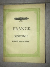 Taschen-Studien-Partitur César Franck Edition Peters Nr. 629 Sinfonie d-Moll