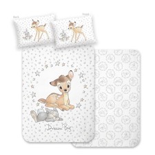 Disney Bambi Baby/Kinder Bettwäsche in FLANELL/BIBER 40x60 100x135 cm Baumwolle