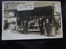 FOTO, Foto-Ak, REGENSCHIRM, UMBRELLA, Marktstand, England, Grossbritannien, 1920