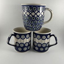 3 Tassen Bunzlauer Keramik