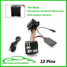 Für Mercedes-Benz Bluetooth Modul Empfänger Adapter 12Pin Radio Stereo MIC Kabel