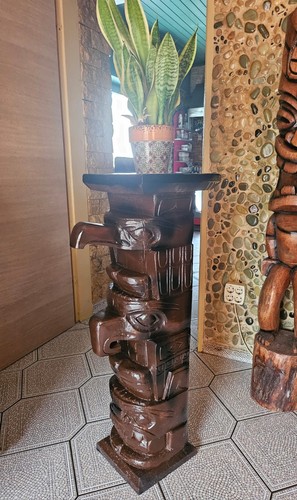 Totem pole wood little - totem,