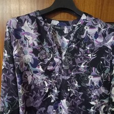 Janina Damen Bluse Geblümt Bügelfrei  Gr 48 Top Zustand