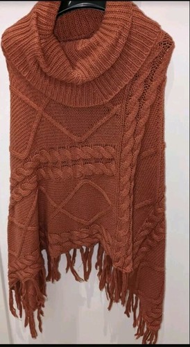 Poncho orange einheitsgröße - poncho,