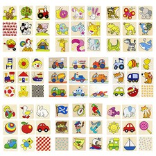goki Memo Spiel Holz Mitbringspiele Legespiel Kinderspiel Tiere Bauernhof Autos 