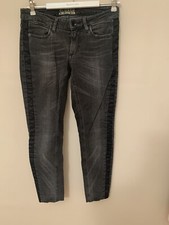 Closed Jeans Hose Denim Pants Grau Grey Basic Dark Washed Stretch Größe 27 Edel