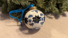 Weihnachtskugel Delft Blue