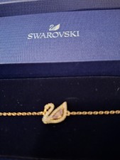 SWAROVSKI Armband bracelet rosegolden Schwan Magnetverschluss neuwertig CZMO/ROS