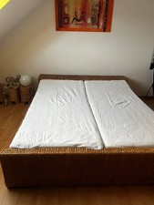 Doppelbett Rattan 200 x 180 Rattan Nachhaltig & Umweltfreundlich !