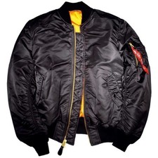 Alpha Industries Bomber Jacke MA-1 schwarz Fliegerjacke