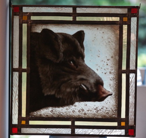 Fensterbild bleiverglasung - fensterbild,