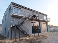 Podest Treppe Stahltreppe  Eingangstreppe Verzinkt und Pulverbeschichtet