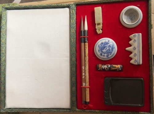 Vintage china kalligrafie set - china,