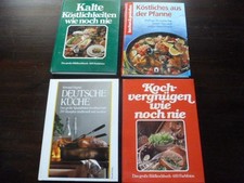 4 Kochbücher / 2 x  Teubner / Moewig / Degner