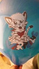20 neue XXL riesen Luftballons über 45cm Katze Face Gesicht Verpeilus 19" Cattex