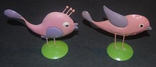 2 Blech Vögel Blechfigur