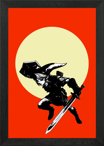 Anime retro gerahmtes wandbild - gerahmtes,