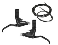 Shimano Bremshebel SET BL-T4000 links+rechts V-Brake schwarz Bremsgriff 2-Finger