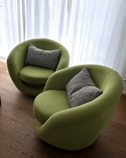 Drehsessel, Wohnzimmersessel, Komfort, Grüner Drehstuhl