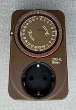 Diehl timer Zeitschaltuhr mechanisch braun mit Schalter